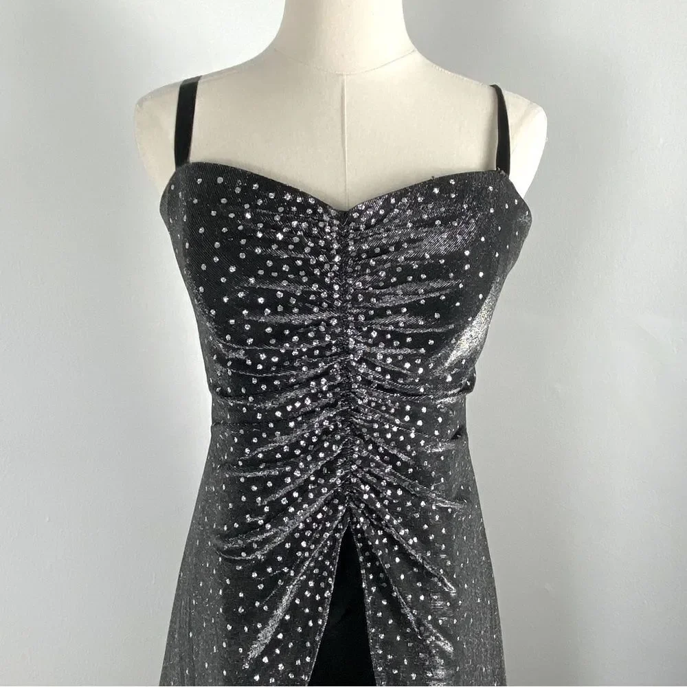 Vintage Y2K Women’s 12 Black Formal Dress‎ Dark Fairy Grunge Whimsigoth Wedding - Picture 9 of 12
